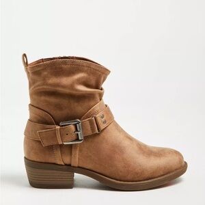 Torrid Slouch Moto Ankle Boots – Tan – SOLD OUT ONLINE